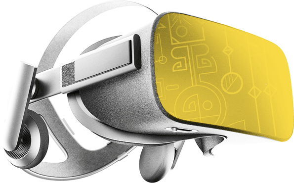 casque vr jaune