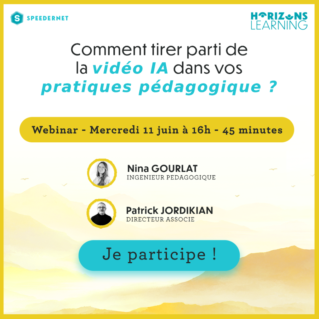 Horizons Learning Speedernet - Webinar vidéo IA