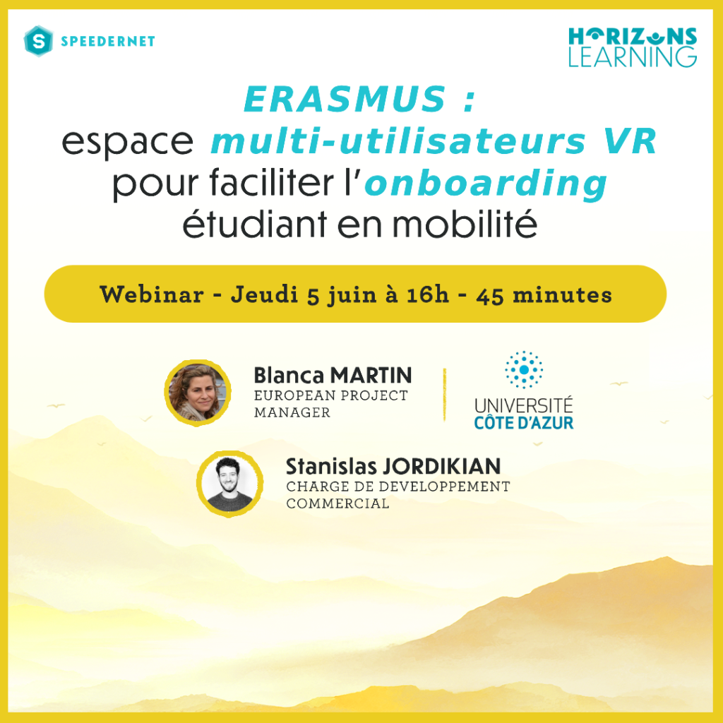Visuel de présentation conférence ERASMUS - Horizons Learning Speedernet